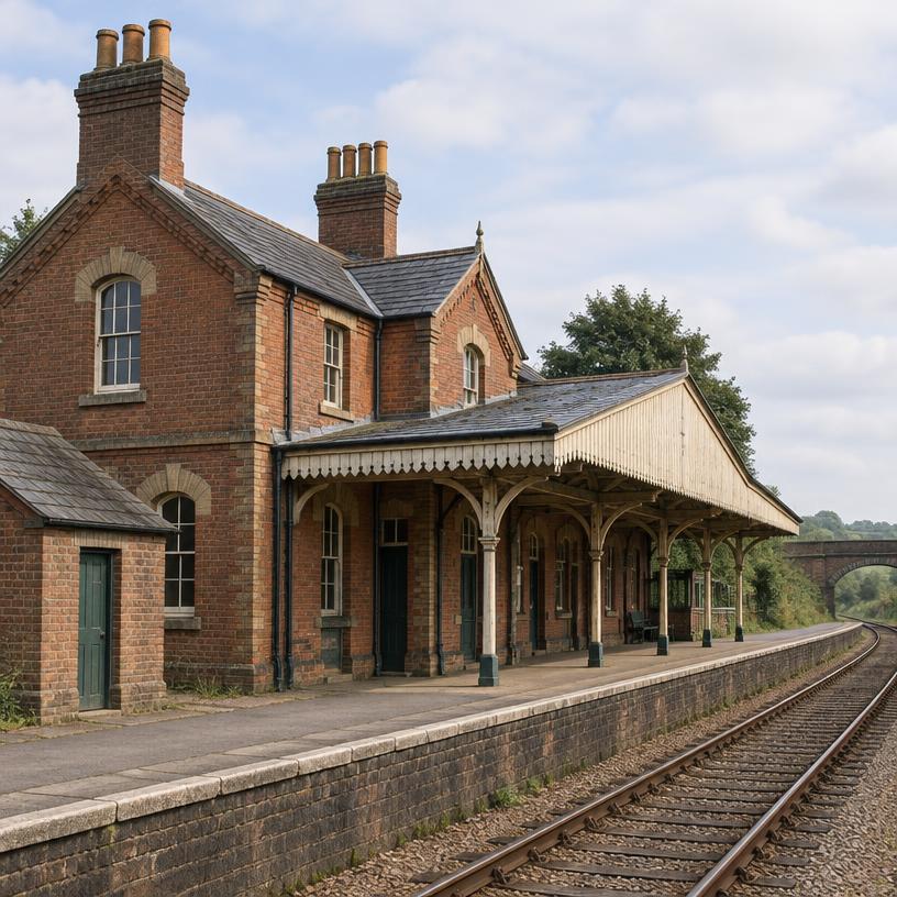 The timber canopy at Culham station